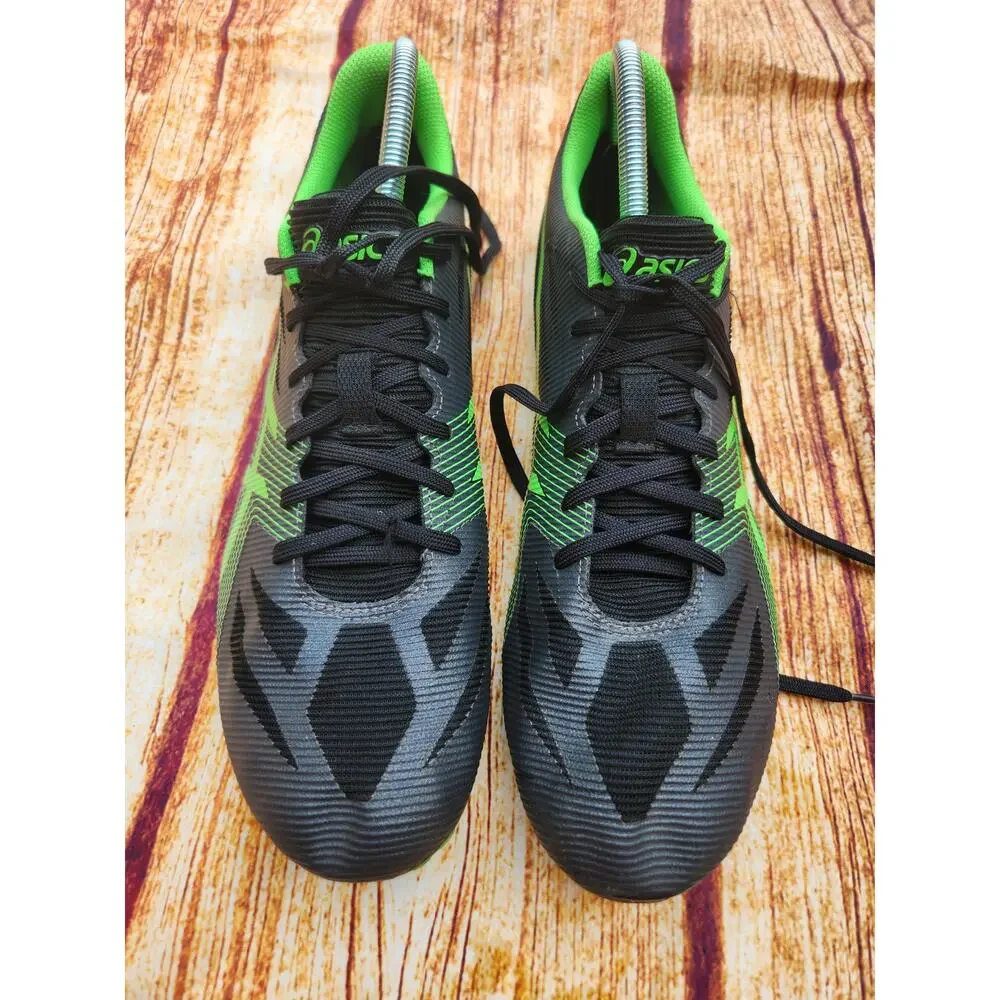 ASICS Hyper MD 6 Track Field Running Shoes‎ Spikes Green Black Men Size 12